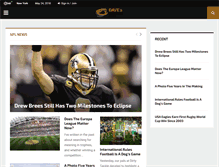 Tablet Screenshot of davesfootballblog.com